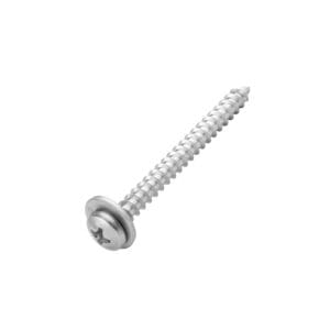 #10 x 2" Phillips Pan Head Screw + Washer