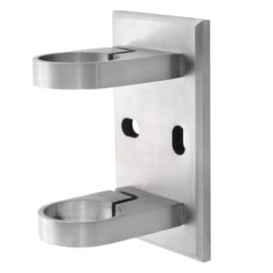 Fascia (Side) 2-Hole Rectangular Mounting Bracket for 2in OD Round Stainless Steel Railing System