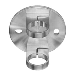 Round Fascia (Side) Bracket for 2in OD Round Stainless Steel Railing System