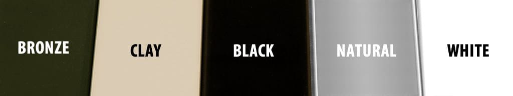 Aluminum Cable Railing Systems Color Options