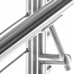 Stainless Round Handrail Components