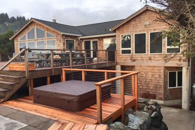 Hot tub deck to match existing SS old handrail 1 final