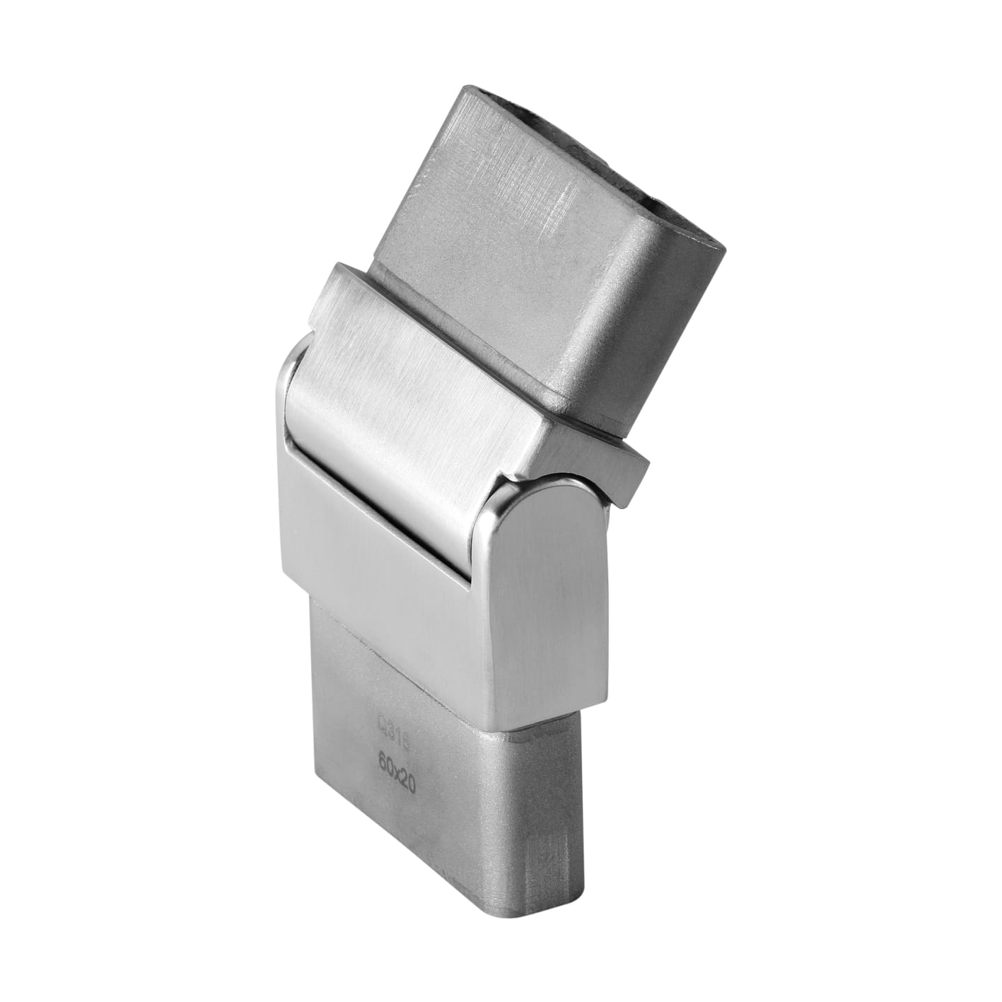 60×30 Tube Connector – Adjustable Flush Angle