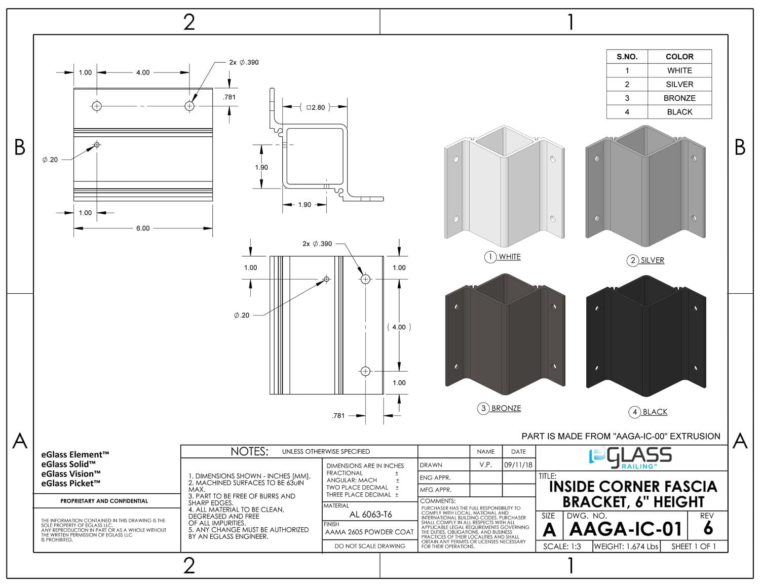 Inside Corner Fascia Bracket Inside Corner Fascia Bracket