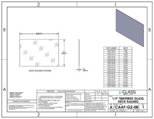 Tempered Glass Panel for 42″ System
