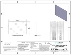 Tempered Glass Panel for 42″ System