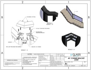 Continuous Rail Corner Bracket