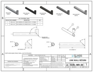 Link Handrail Wall Return Link Handrail Wall Return