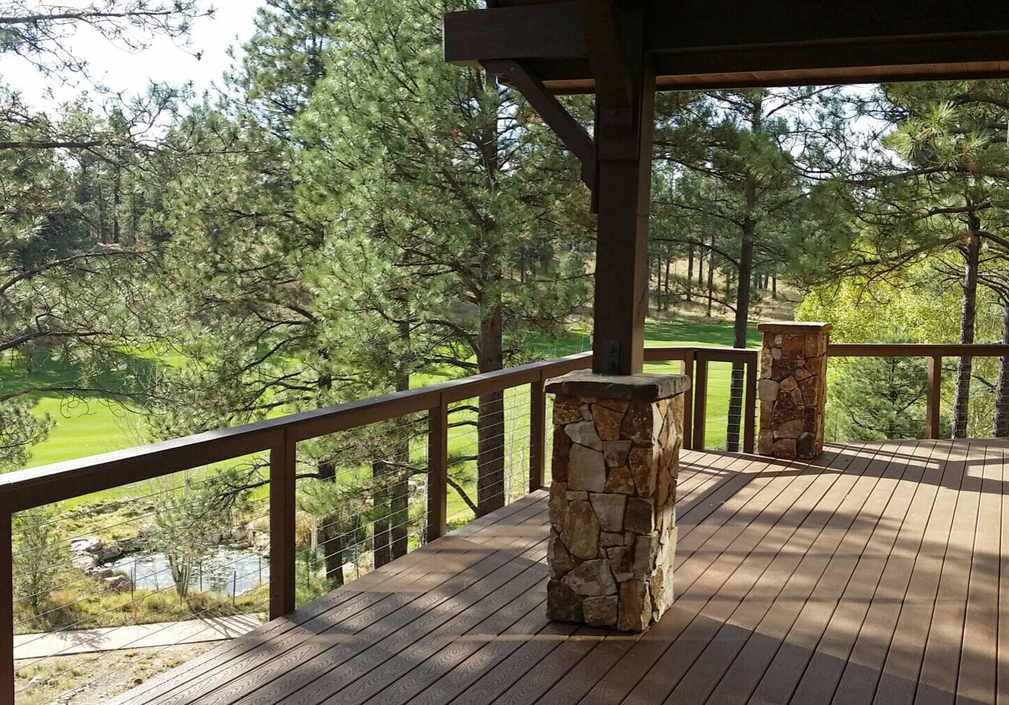 Cable Railing Overlooking Golf Course